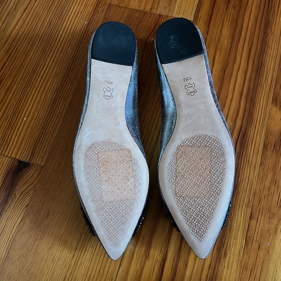 NWOB TORY BURCH VANESSA CRYSTAL BOW FLATS. SIZE 10 - Picture 4 of 5